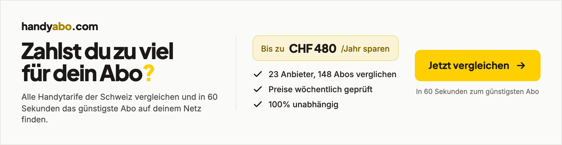 Billboard-Motiv von handyabo.com auf der Startseite